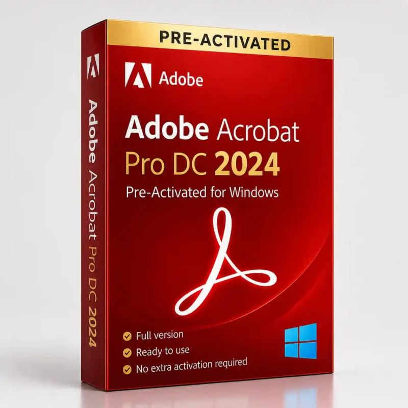 Adobe Acrobat Pro DC 2024 Pre-Activated for Windows