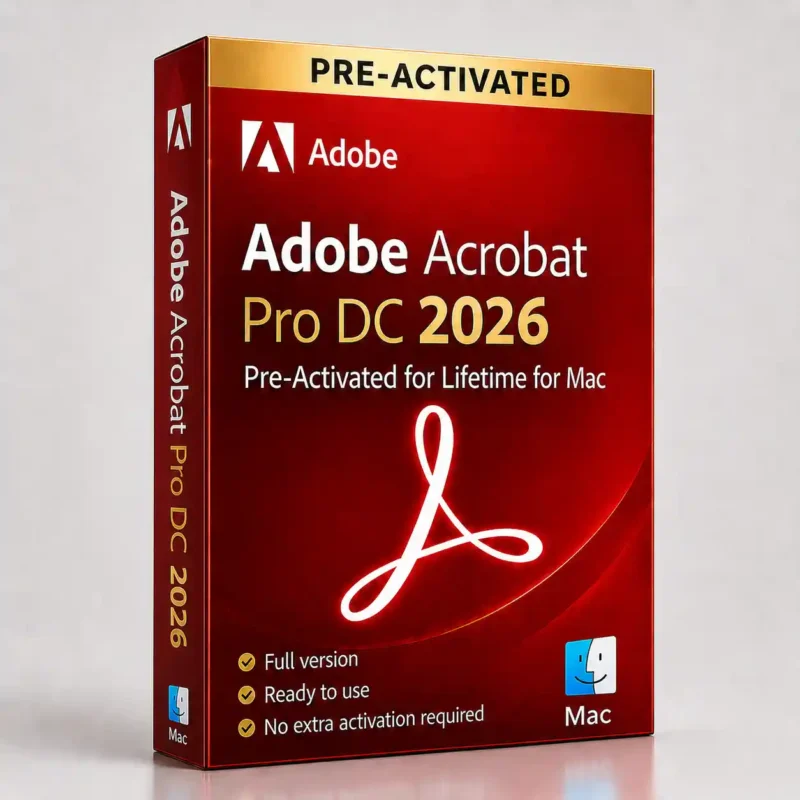 Adobe Acrobat Pro DC 2026 Pre-Activated for Lifetime for Mac