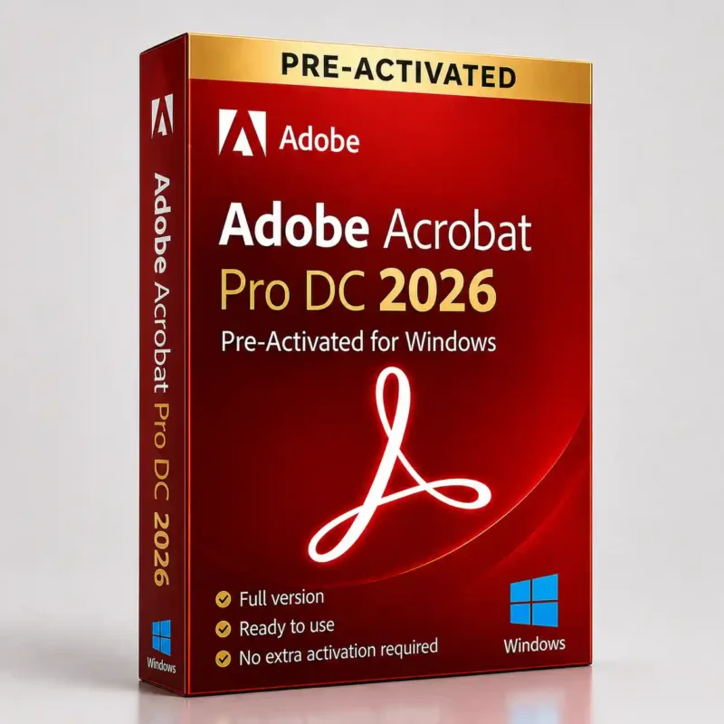 Adobe Acrobat Pro DC 2026 Pre-Activated for Windows
